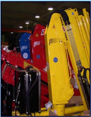 Amco Veba cranes in the workshop